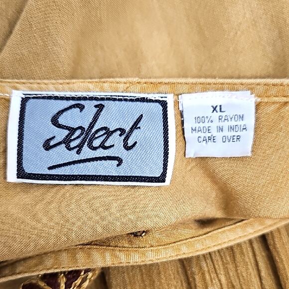 Select Chic Embroidered Boho Cottagecore Sleeveless Maxi Dress Sz XL - READ - Picture 8 of 10